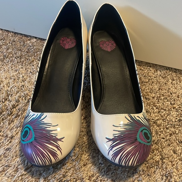TUK Peacock Anti Pop Heels Sz 10 - Picture 2 of 11